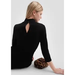 Flared and Fitted Dress Women QS image-3