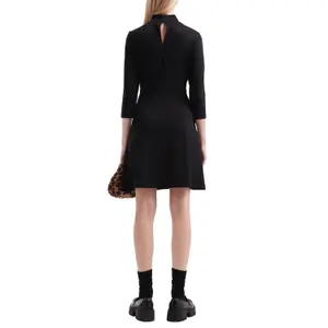 Flared and Fitted Dress Women QS image-5