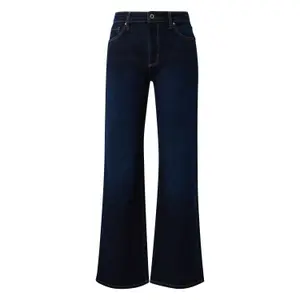 Women's Mid-Rise Wide Leg Straight Jeans QS Catie image-0