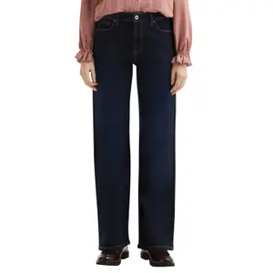 Women's Mid-Rise Wide Leg Straight Jeans QS Catie image-2