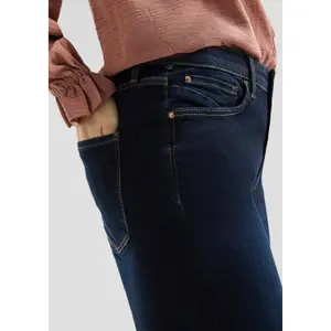 Women's Mid-Rise Wide Leg Straight Jeans QS Catie image-3