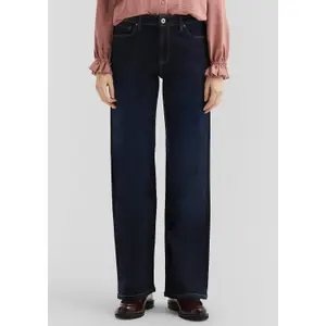 Women's Mid-Rise Wide Leg Straight Jeans QS Catie image-6