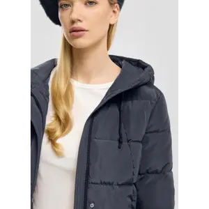 Women's Warm Hooded Down Jacket QS image-3