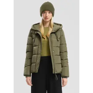 Women's Warm Hooded Down Jacket QS image-6