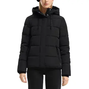 Women's Warm Hooded Down Jacket QS image-2