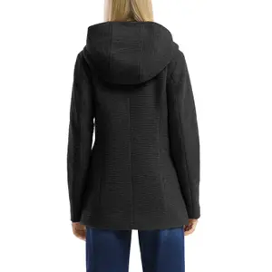 Wool-Effect Hooded Coat for Women QS image-5
