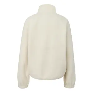 Fleece Effect High Collar Sweatshirt Women QS image-1