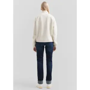 Fleece Effect High Collar Sweatshirt Women QS image-4