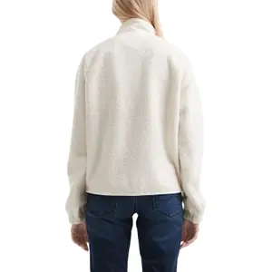Fleece Effect High Collar Sweatshirt Women QS image-5