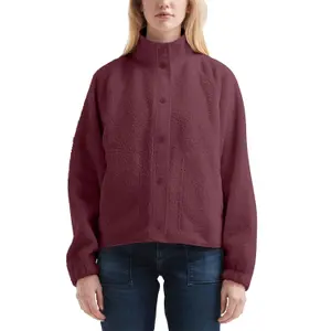 Women's High Collar Fleece Sweatshirt QS image-2