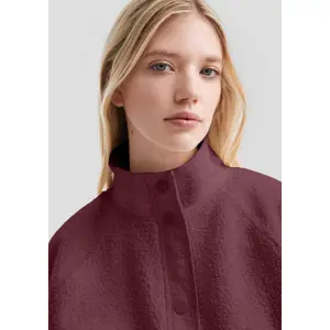 Women's High Collar Fleece Sweatshirt QS image-3