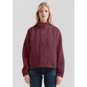Women's High Collar Fleece Sweatshirt QS image-6
