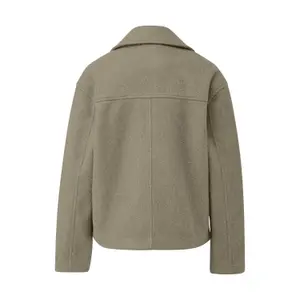 Wool Peacoat Women QS image-1