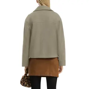 Wool Peacoat Women QS image-5