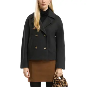 Wool Peacoat Women QS image-2