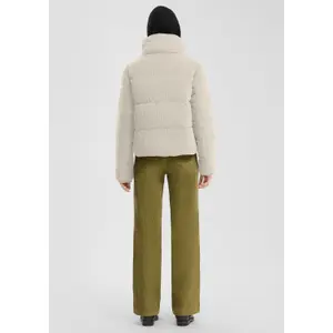 Corduroy puffer jacket for women QS image-4