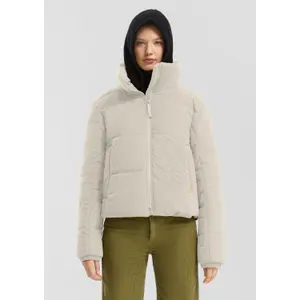 Corduroy puffer jacket for women QS image-6