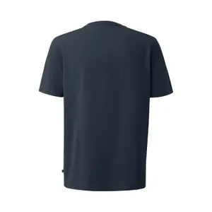 Thick Cotton Jersey Round Neck T-Shirt with Embroidered Badge QS image-1