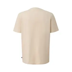 Thick Cotton Jersey Round Neck T-Shirt with Embroidered Badge QS image-1