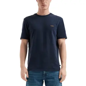 Washed Tie-Dye Round Neck T-Shirt with Front and Back Print QS image-2