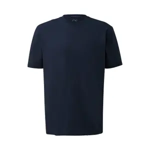 Asymmetrical Seaming Round Neck T-Shirt QS image-0