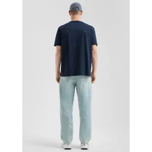 Asymmetrical Seaming Round Neck T-Shirt QS image-4