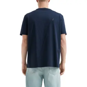 Asymmetrical Seaming Round Neck T-Shirt QS image-5
