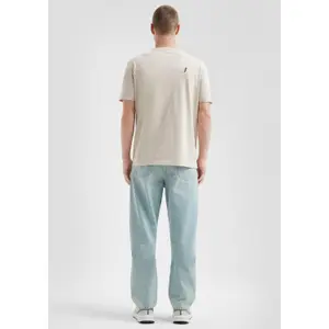 Asymmetrical Seaming Round Neck T-Shirt QS image-4