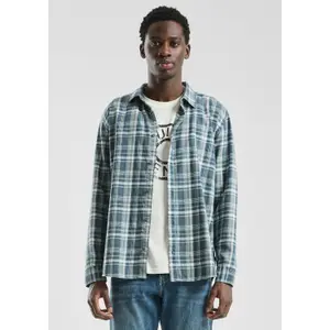 Flannel Long Sleeve Overshirt with Slit Cuffs QS image-6
