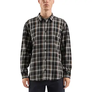 Flannel Long Sleeve Overshirt with Slit Cuffs QS image-2