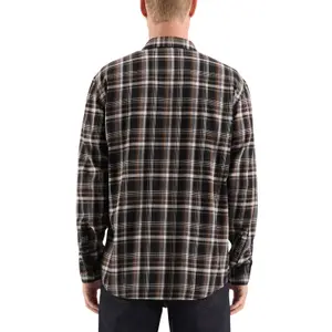 Flannel Long Sleeve Overshirt with Slit Cuffs QS image-5