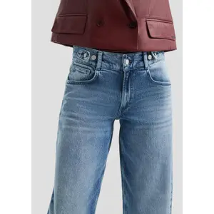 Women's Balloon Baggy Jeans QS image-3