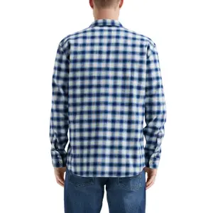 Check Long Sleeve Shirt with Button Placket QS image-5