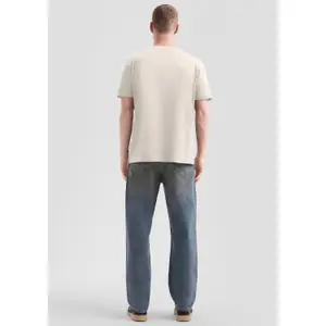 Basic Round Neck T-Shirt with Front Print QS image-4