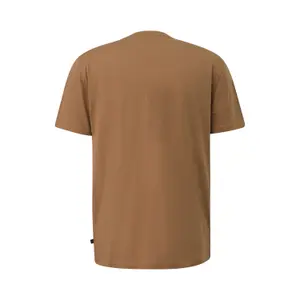 Basic Round Neck T-Shirt with Front Print QS image-1