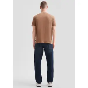 Basic Round Neck T-Shirt with Front Print QS image-4