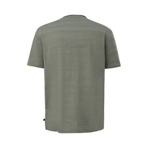 Cotton Marled T-Shirt with Rolled Neckline QS image-1