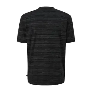 Cotton Marled T-Shirt with Rolled Neckline QS image-1