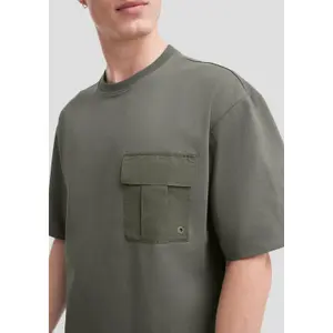 Jersey T-Shirt with Chest Pocket QS image-3