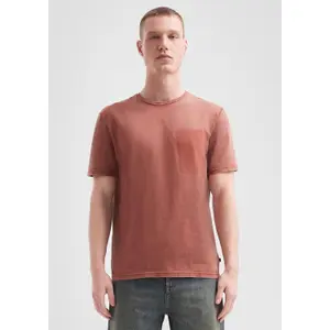 Washed T-shirt with Shadow Effect Pocket QS image-2