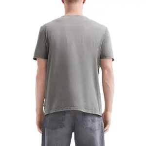 Washed T-shirt with Shadow Effect Pocket QS image-5