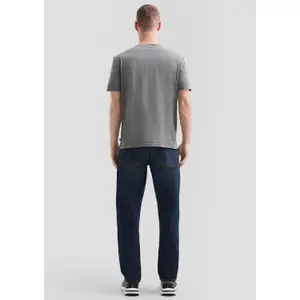 Washed T-shirt with Shadow Effect Pocket QS image-4
