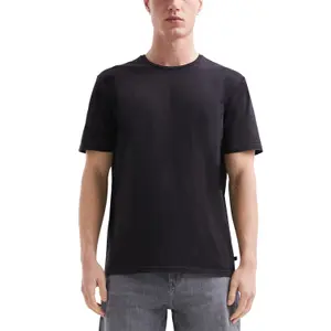 Washed T-shirt with Shadow Effect Pocket QS image-2