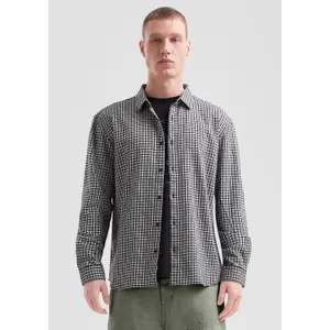 Flannel Long Sleeve Button-Down Shirt QS image-6