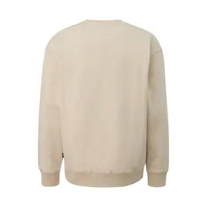 Washed Cotton Blend Sweatshirt with Chest Pocket QS image-1