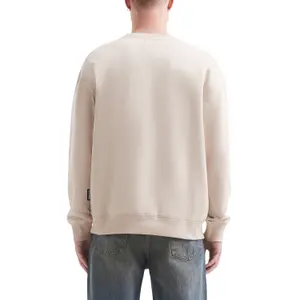 Washed Cotton Blend Sweatshirt with Chest Pocket QS image-5