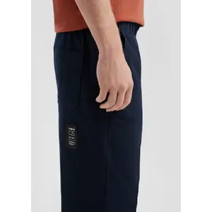 Washed Twill Trousers with Drawstring QS image-3
