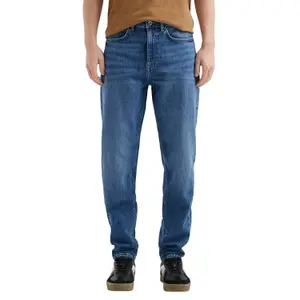 Mid-Rise Relaxed Fit Tapered Jeans QS Devon image-2