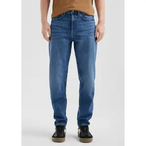 Mid-Rise Relaxed Fit Tapered Jeans QS Devon image-6