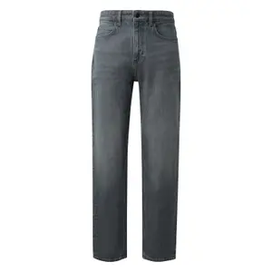 Mid-Rise Relaxed Fit Tapered Jeans QS Devon image-0